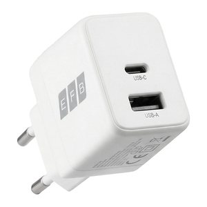 EFB Ladegerät 30W USB-C + USB-A Set PD3.0 GaN QC3.0
