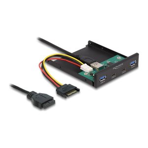 DELOCK 3.5" USB 5 Gbps Front Panel 2xUSB Type-C+2xUSB Typ-A