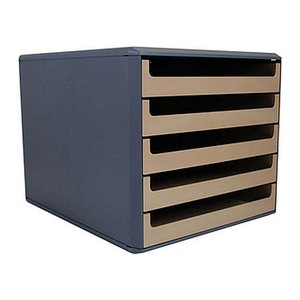 M&M Schubladenbox  karamell 30057652BE, DIN A4 mit 5 Schubladen, 1 St.