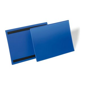 DURABLE Magnettaschen blau 15,0 x 6,7 cm, 50 St.