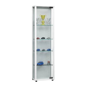 VCM my home Edana Mini Vitrine weiß 4 Fachböden