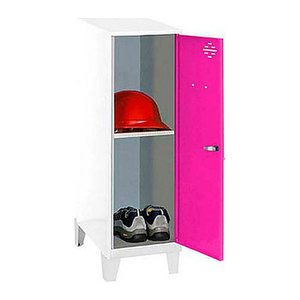 Simonrack Spind SIMONLOCKER DISM weiß, pink 8425437122187, 1 Schließfach 40,0 x 50,0 x 101,5 cm