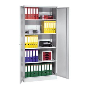 Gürkan Stahlschrank 100064 lichtgrau 4 Fachböden 92,0 x 42,0 x 195,0 cm, zerlegt, 1 St.
