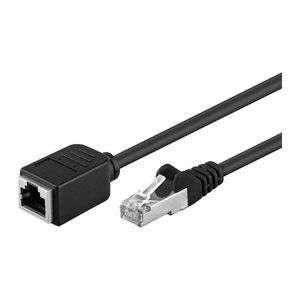 goobay RJ45/RJ45 CAT 5e Kabel 15,0 m schwarz, 1 St.