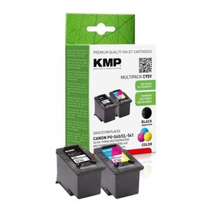 KMP C95V schwarz, color Druckköpfe kompatibel zu Canon PG-540/CL-541, 2er-Set
