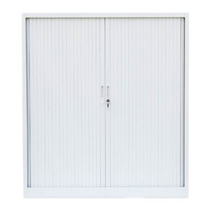 LÜLLMANN Schiebetürenschrank, 555147 signalweiß 2 Fachböden 120,0 x 45,7 x 135,0 cm