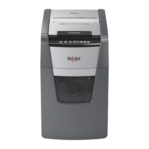 Rexel AutoFeed+ 130M Aktenvernichter mit Partikelschnitt P-5, 2 x 15 mm, bis 130 Blatt, schwarz