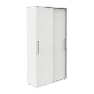 Kerkmann Schiebetürenschrank, 13449310 weiß 4 Fachböden 100,0 x 40,0 x 183,0 cm
