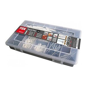 TOX  Plug & Play + TRIKA 01190101 Dübel- und Schrauben-Sortiment, 320-teilig