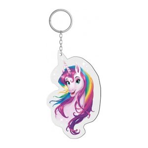 ROTH Reflektor-Anhänger Einhornportrait rosa
