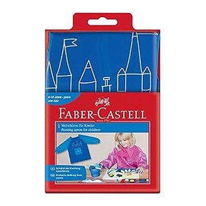 FABER-CASTELL unisex Kinder Malschürze blau Einheitsgröße 1 St.