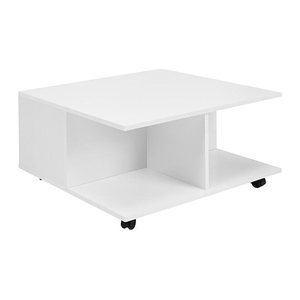 WOHNLING Couchtisch quadratisch Spanplatte weiß 70,0 x 70,0 x 36,0 cm, 1 St.