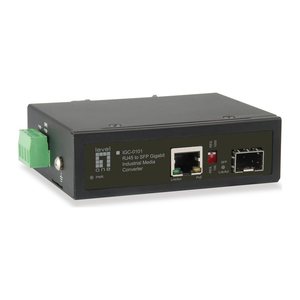 LevelOne Media Konverter RJ45->SFP GE PoE/Industrial