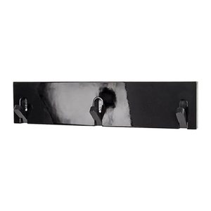 HAKU Möbel Wandgarderobe 42538 schwarz Holz 3 Haken 44,0 x 10,0 cm, 1 St.