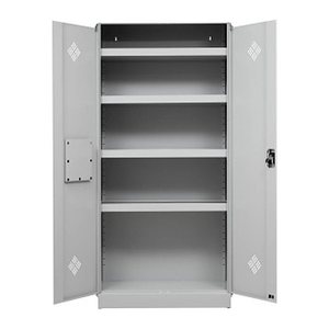 Gürkan Umweltschrank 107525 lichtgrau 4 Fachböden 92,0 x 42,0 x 195,0 cm, aufgebaut, 1 St.