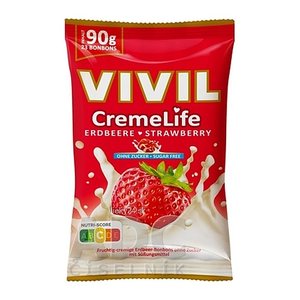 VIVIL® Creme Life Erdbeere Bonbons 23 St./ 90,0 g, 1 Pack