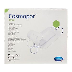 HARTMANN Wundverband Pflaster Cosmopor® Steril 9008230 weiß 15,0 x 15,0 cm, 25 St.