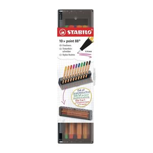 STABILO Point 88 Fineliner farbsortiert 0,4 mm, 10 St.
