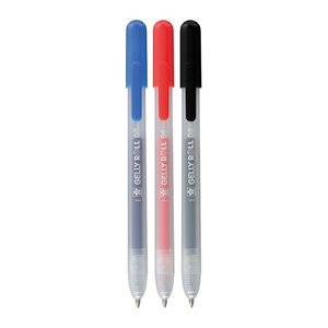 Sakura Gelly Roll Retractable Classic Gelschreiber transparent 0,4 mm, Schreibfarbe: farbsortiert, 3 St.