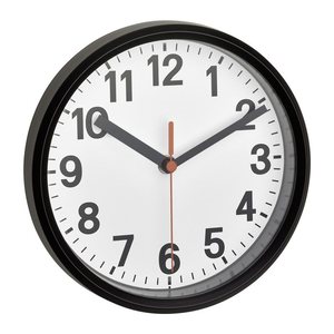 TFA® Wanduhr 60.3538.01 weiß schwarz Kunststoff, Glas 17,7 x 17,7 cm