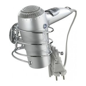 WENKO Haartrocknerhalter silber, 1 St.