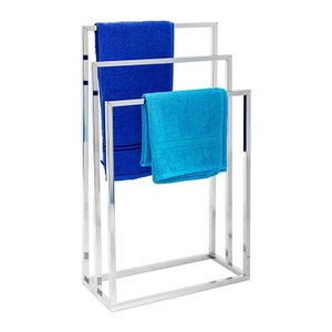 relaxdays Handtuchständer silber, 1 St.
