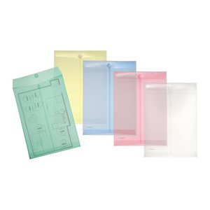 FolderSys Dokumententaschen DIN A4 farbsortiert glatt 0,20 mm, 10 St.