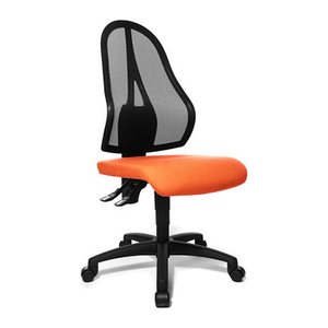 Topstar Bürostuhl Open Point P, OP100 G04 Stoff orange, Gestell schwarz