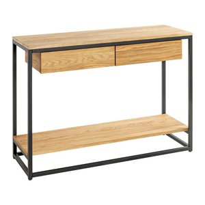HAKU Möbel Konsolentisch rechteckig Massivholz eiche 100,0 x 35,0 x 75,0 cm, 1 St.