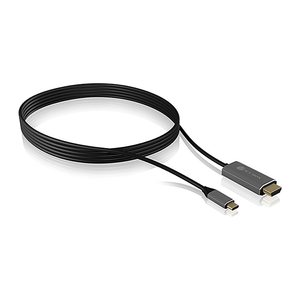 RaidSonic ICY BOX® USB C/HDMI Kabel IB-CB020-C 1,8 m schwarz, 1 St.