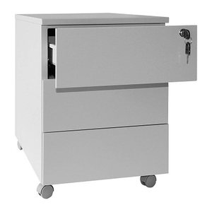 SZ Metall Rollcontainer lichtgrau 3 Auszüge 40,0 x 59,0 x 53,0 cm