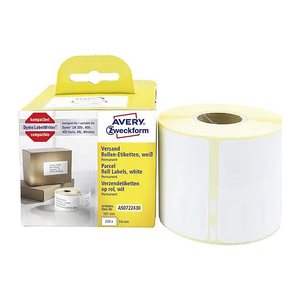 AVERY Zweckform Etikettenrolle für Etikettendrucker AS0722430 weiß, 101,0 x 54,0 mm, 1 x 220 Etiketten