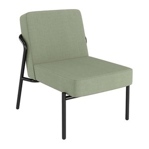 medso powered by PAPERFLOW Sessel MEDSO S grün schwarz Stoff 58,0 x 74,3 x 38,0 cm, 1 St.