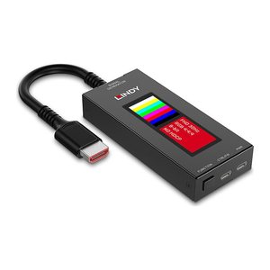 LINDY HDMI 8K30 Signal Generator, tragbar, mit LCD Bildschir