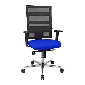 Topstar Bürostuhl Sitness X-Pander Plus, SI959WGT380 Stoff blau, Gestell alu