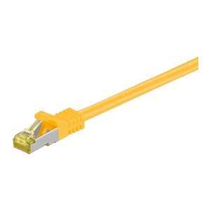 goobay RJ-45 Netzwerkkabel 0,5 m gelb bis zu 10,00 Gbit/Sek. bis zu 500 MHz, 1 St.