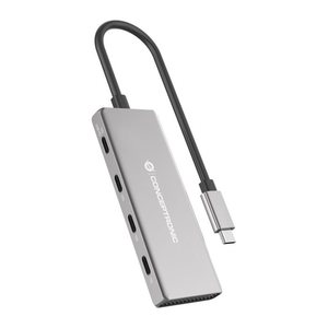CONCEPTRONIC 4-1 Dock USB-C->3xUSB-C/100WPD 25cm gr
