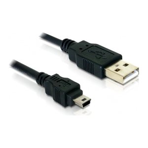 DeLOCK USB 2.0 A/Mini USB 2.0 B Kabel 1,8 m schwarz