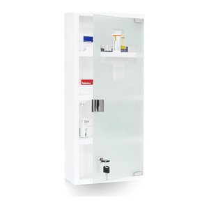 relaxdays Medizinschrank EMERGENCY XXL ohne Norm weiß