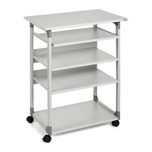 DURABLE PC-Tisch höhenverstellbar mit Rollen grau 75,0 x 53,4 x 95,0 - 115,0 cm