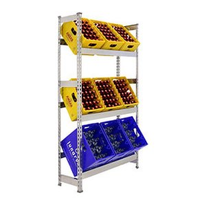 Simonrack Getränkekistenregal SIMONBOTTLE 3 8435104962664 silber 100,0 x 30,0 x 180,0 cm