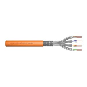 DIGITUS CAT.7 S/FTP Verlegekabel, simplex, 1000m, orange (Speditionsversand)