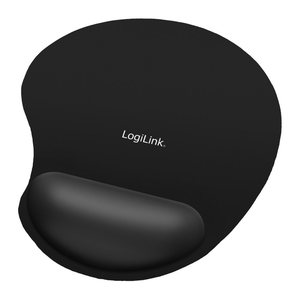 Logilink Mauspad mit Gel-Handballenauflage Silikon schwarz