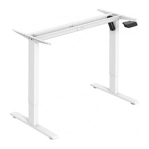 BISLEY E-StarterTech elektrisch höhenverstellbares Schreibtischgestell verkehrsweiß rechteckig, T-Fuß-Gestell weiß 112,2 x 60,0 - 80,0 cm