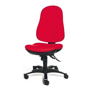 Topstar Bürostuhl Trend SY 10, 9020G21 Stoff rot, Gestell schwarz
