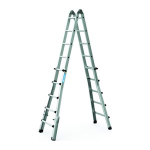 ZARGES Vielzweckleiter Variotec V silber 4x 5 Sprossen, H: 529,0 cm