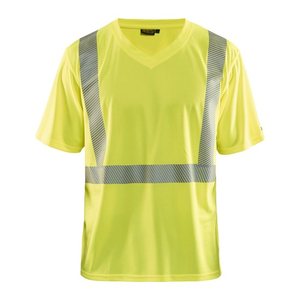 BLAKLÄDER® unisex Warnschutz Shirt 3386 gelb Größe 3XL, 1 St.