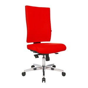 Topstar Bürostuhl Lightstar 20, LS29W0G21 Stoff rot, Gestell alu