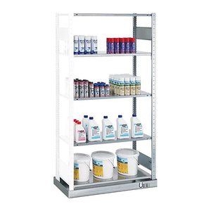SCHULTE Anbauregal MULTIplus 150 14945 silber 100,0 x 50,0 x 200,0 cm