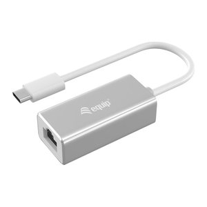 Equip Adapter USB-C->RJ45 St/Bu 0.15m Alu.